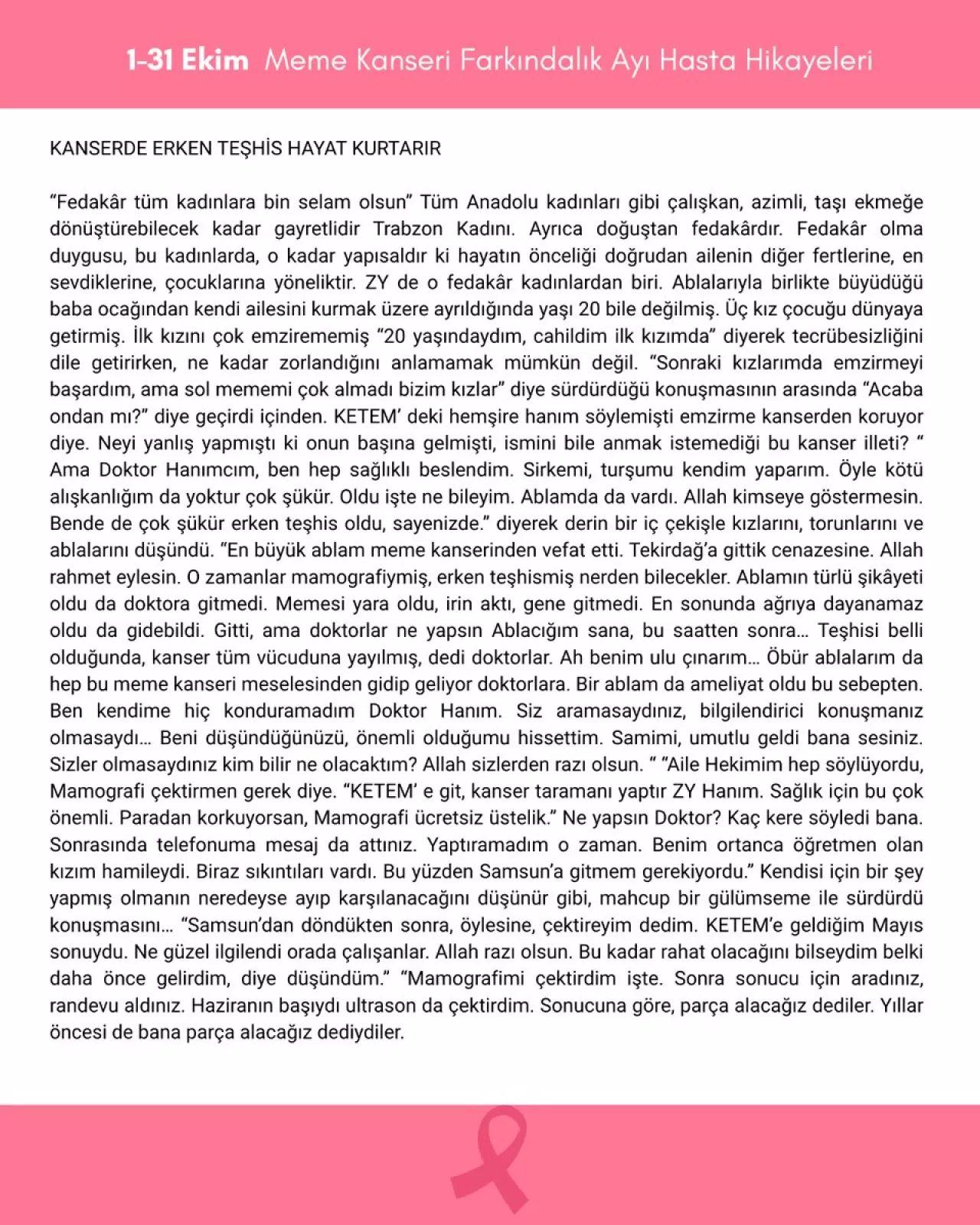Trabzon'da Kanser Taramaları Yaygınlaşıyor: Erken Teşhisin Önemi Vurgulandı