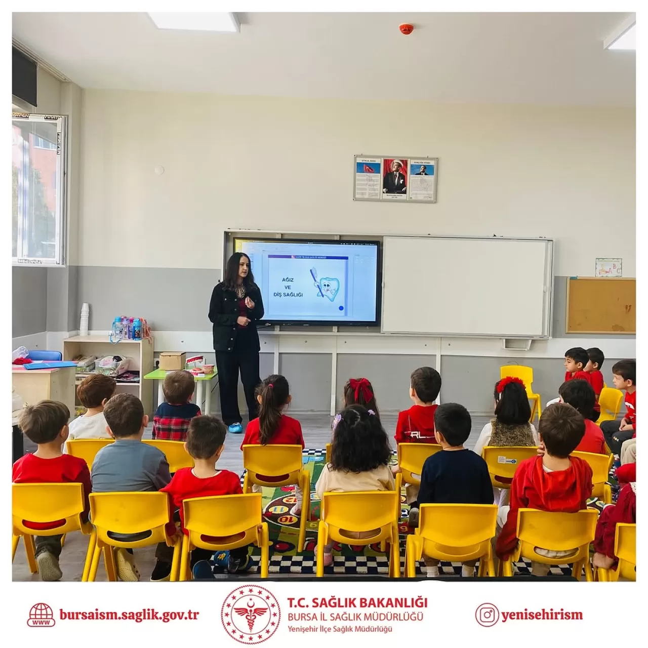 Yenişehir'de Minik Öğrencilere Ağız ve Diş Sağlığı Eğitimi