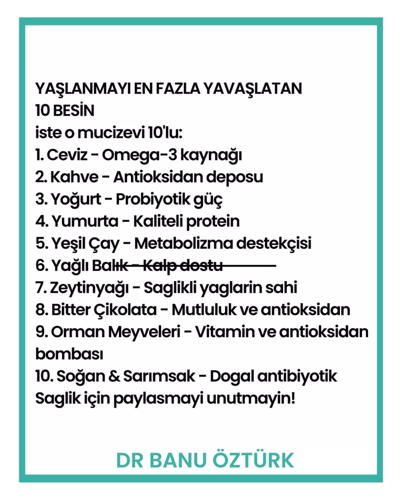 Endokrinoloji Uzmanı Dr. Banu Öztürk'ten Sağlıklı Yaşam ve Uzun Ömür İpuçları