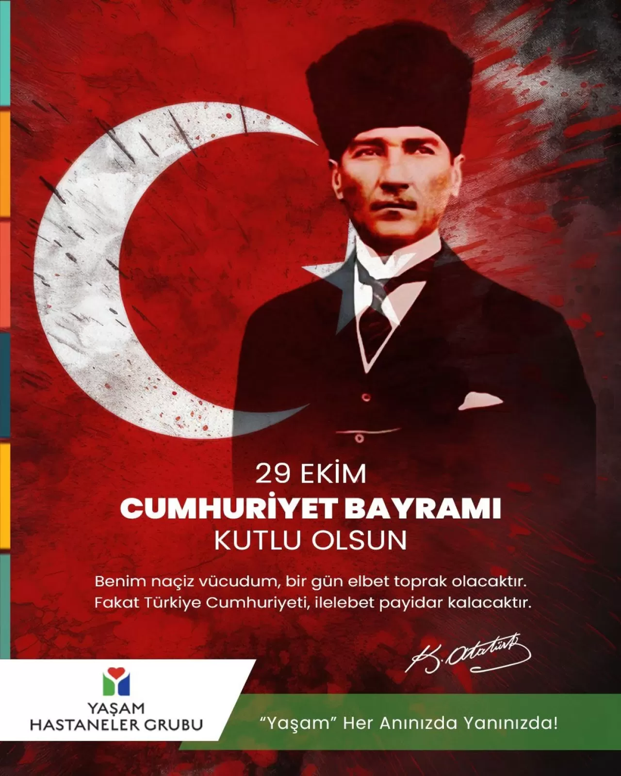 Antalya Yaşam Hastanesi'nden Cumhuriyet'in 102. Yılı Kutlaması