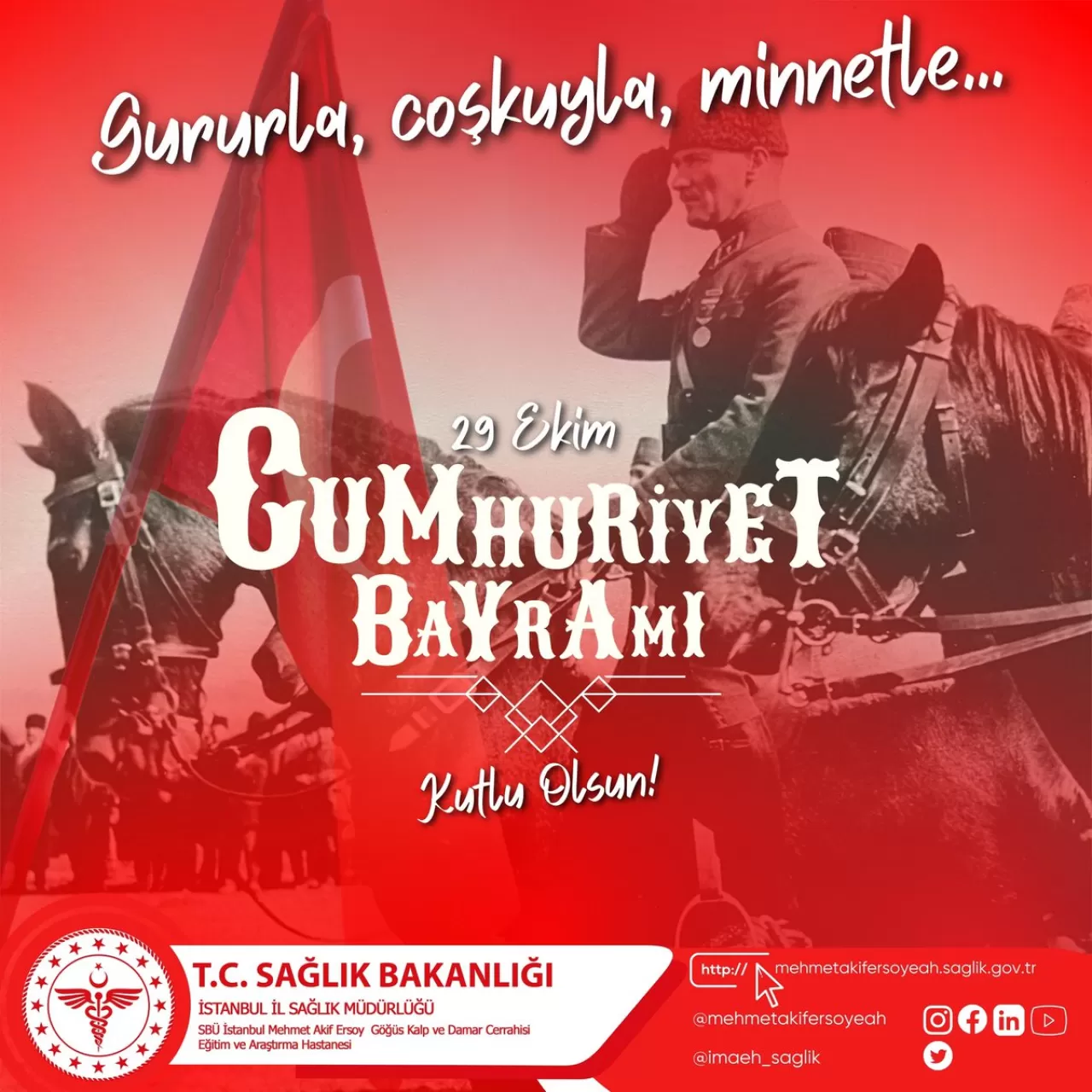 29 Ekim Cumhuriyet Bayramı Coşkuyla Kutlanıyor