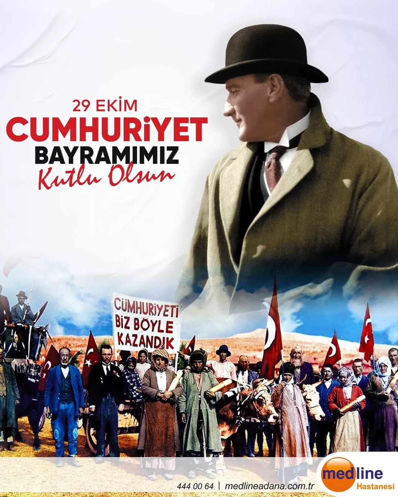 Medline Adana Hastanesi'nden 29 Ekim Cumhuriyet Bayramı Kutlaması