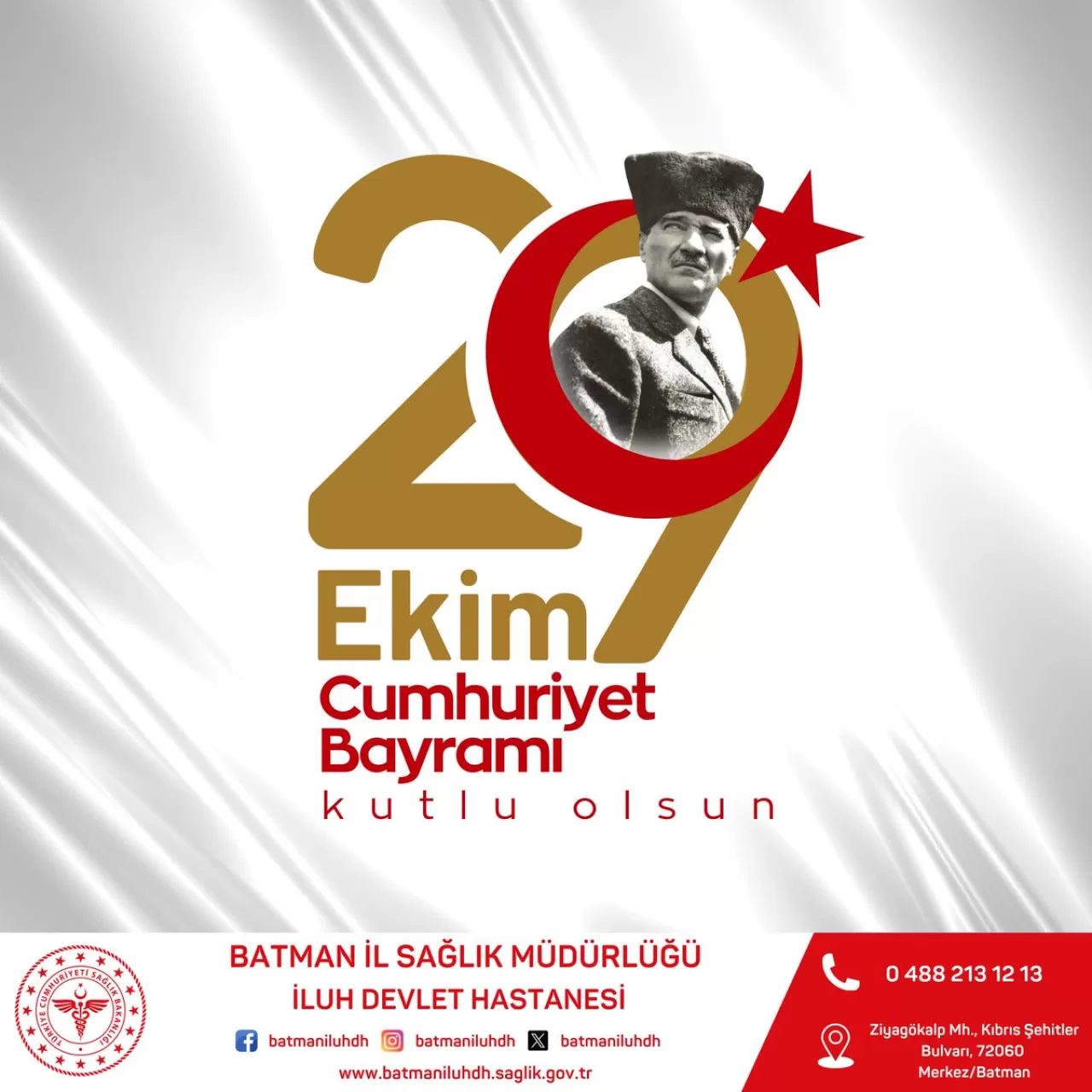 Cumhuriyet'in 102. Yılı Batman'da Coşkuyla Kutlanıyor