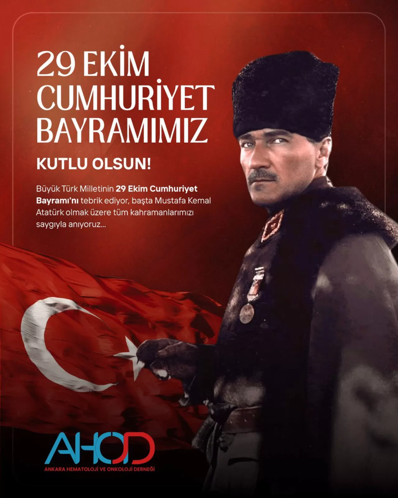 Ankara Onkoloji Hastanesi'nde 29 Ekim Cumhuriyet Bayramı Kutlaması