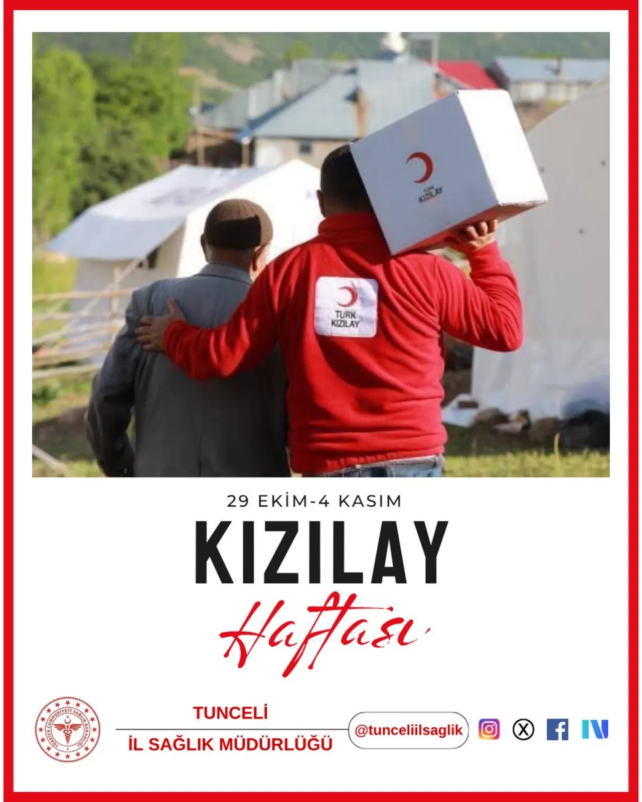 Tunceli'de Kızılay Haftası Kutlaması: Fedakar Çalışanlara Teşekkür