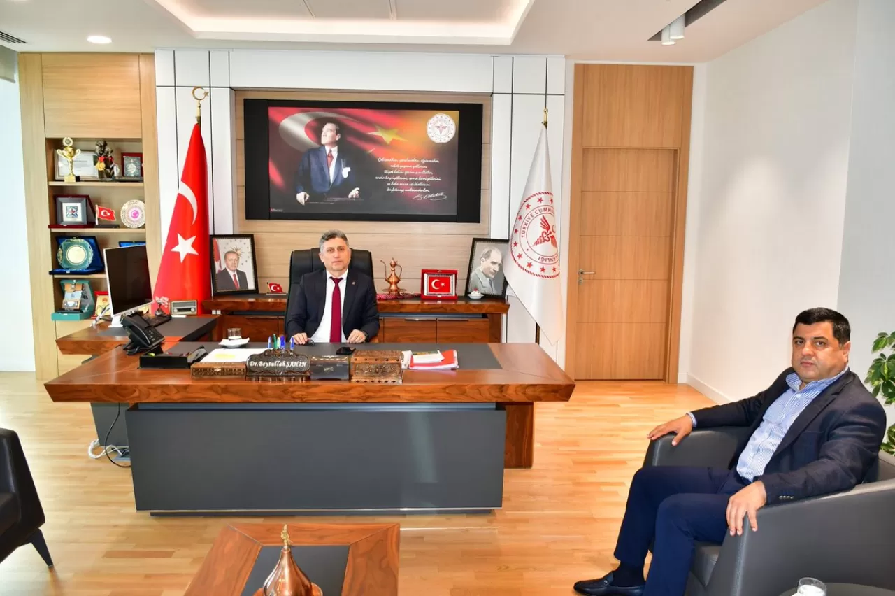 GATEM Toptancılar Sitesi Başkanı Gaziantep İl Sağlık Müdürü'nü Ziyaret Etti
