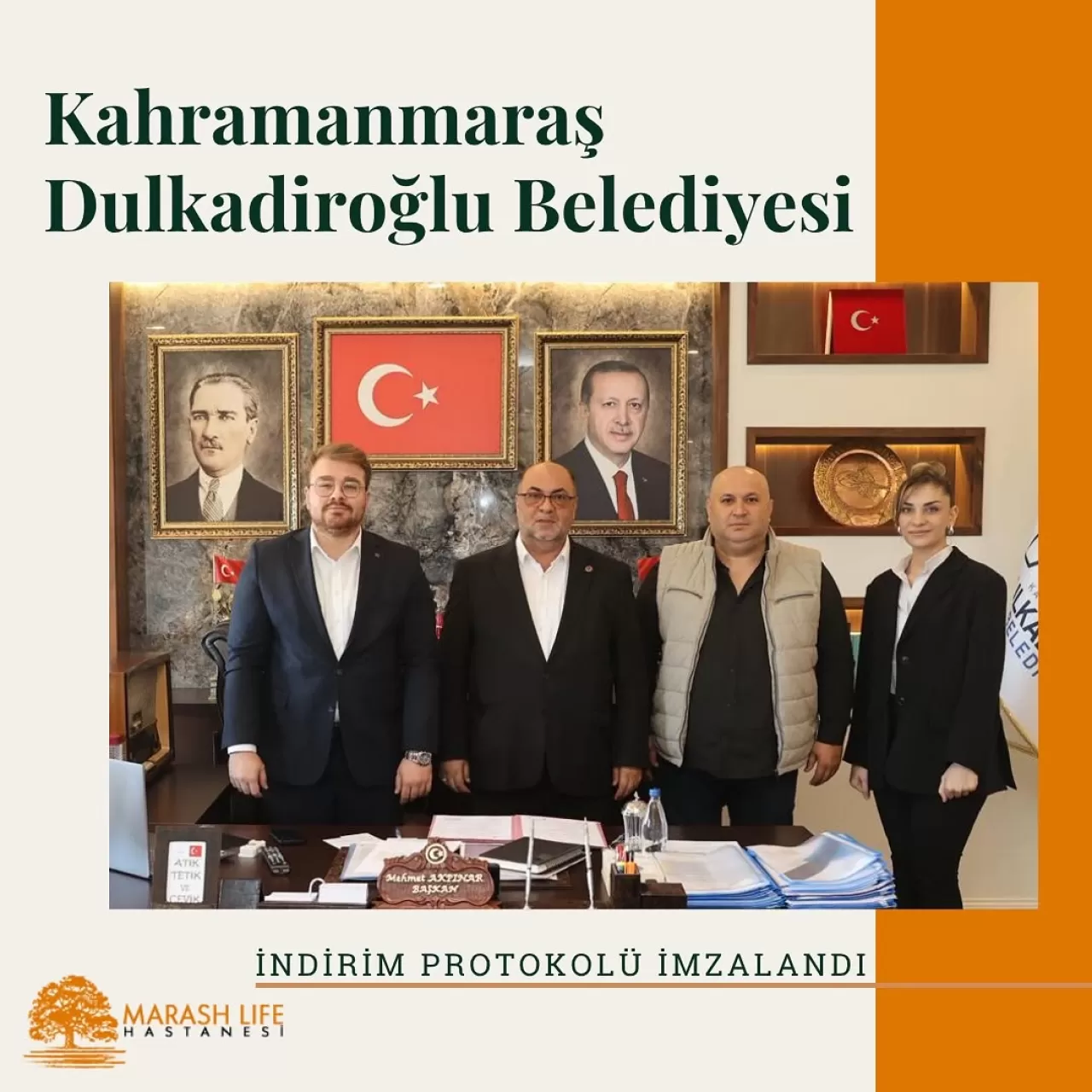 Kahramanmaraş'ta Sağlıkta İndirim: Dulkadiroğlu Belediyesi ile Özel Marash Life Hastanesi Protokol İmzaladı