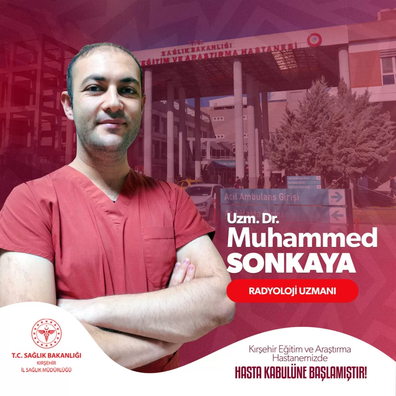 Kırşehir Eğitim ve Araştırma Hastanesi'nde Yeni Hekim Göreve Başladı