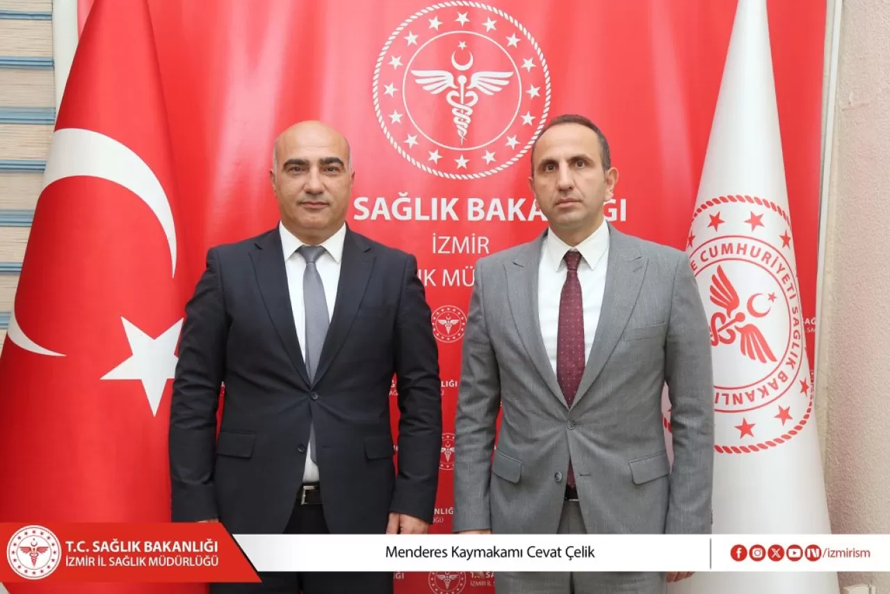 Menderes Kaymakamı Çelik, İzmir İl Sağlık Müdürü Kul'u Ziyaret Etti