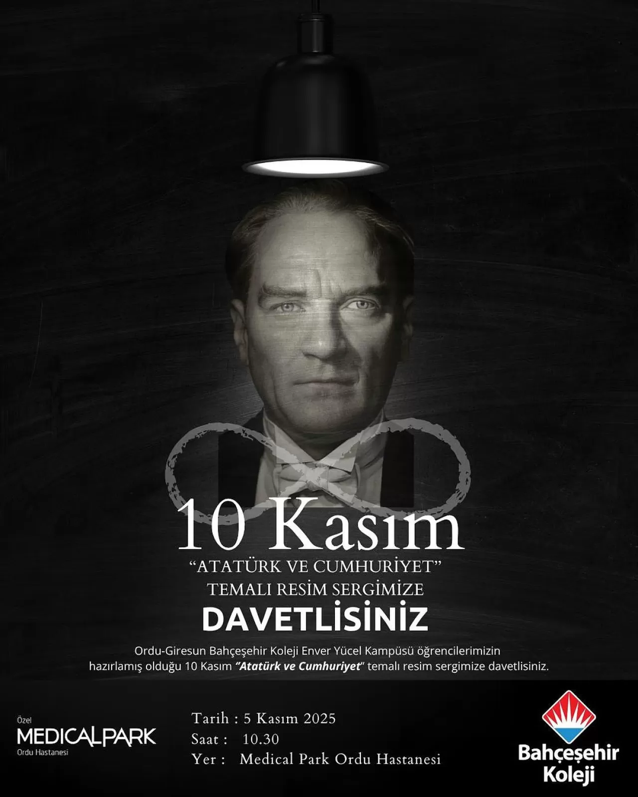 Medical Park Ordu Hastanesi'nde 10 Kasım'a Özel Anlamlı Resim Sergisi