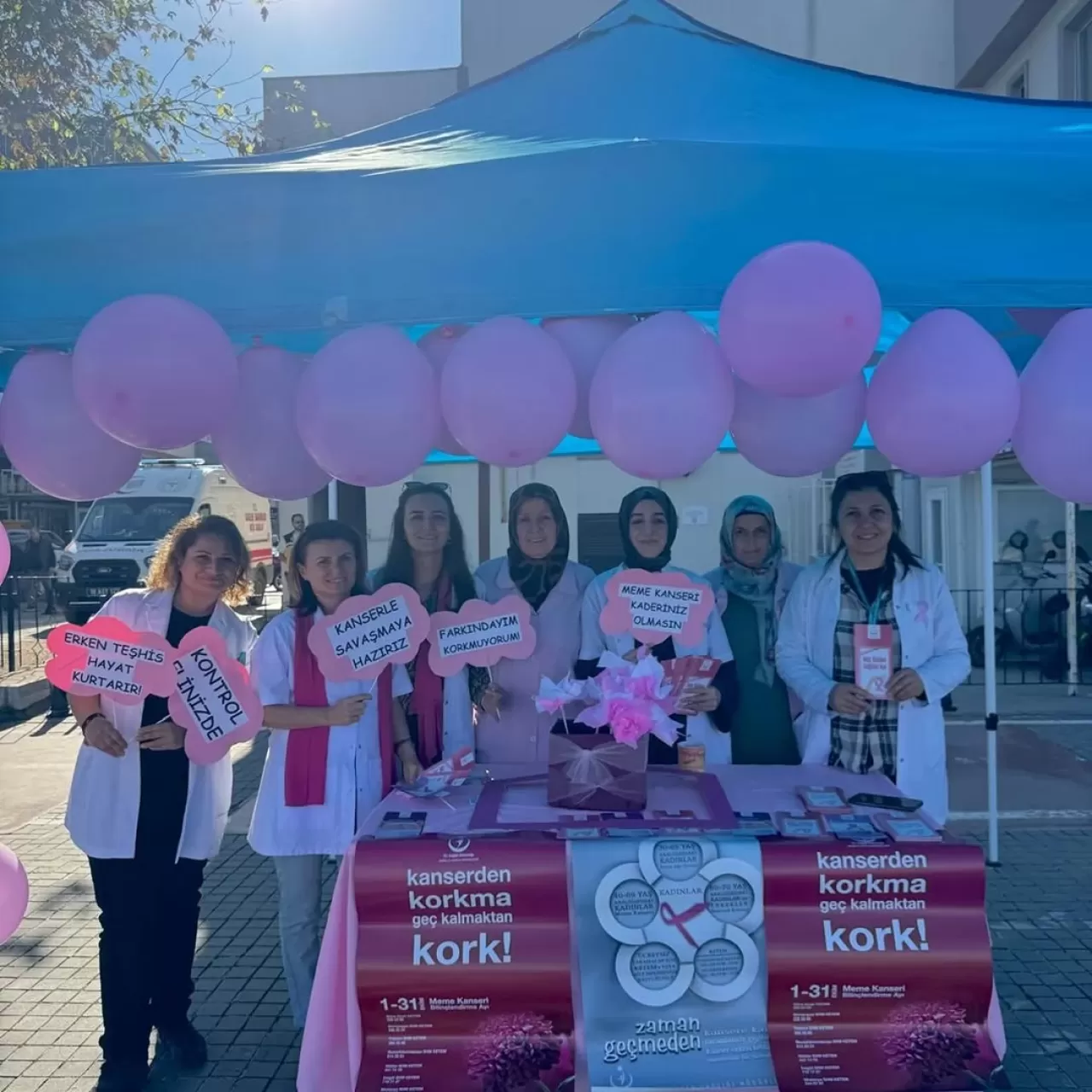 Mudanya'da Meme Kanseri Farkındalık Etkinliği Düzenlendi